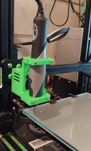STL Diseño 3D para convertir ENDER 3 PRO en torno CNC con DREMEL Stylo