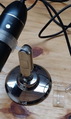 STL Diseño 3D Soporte Microscopio USB Reemplazo original roto