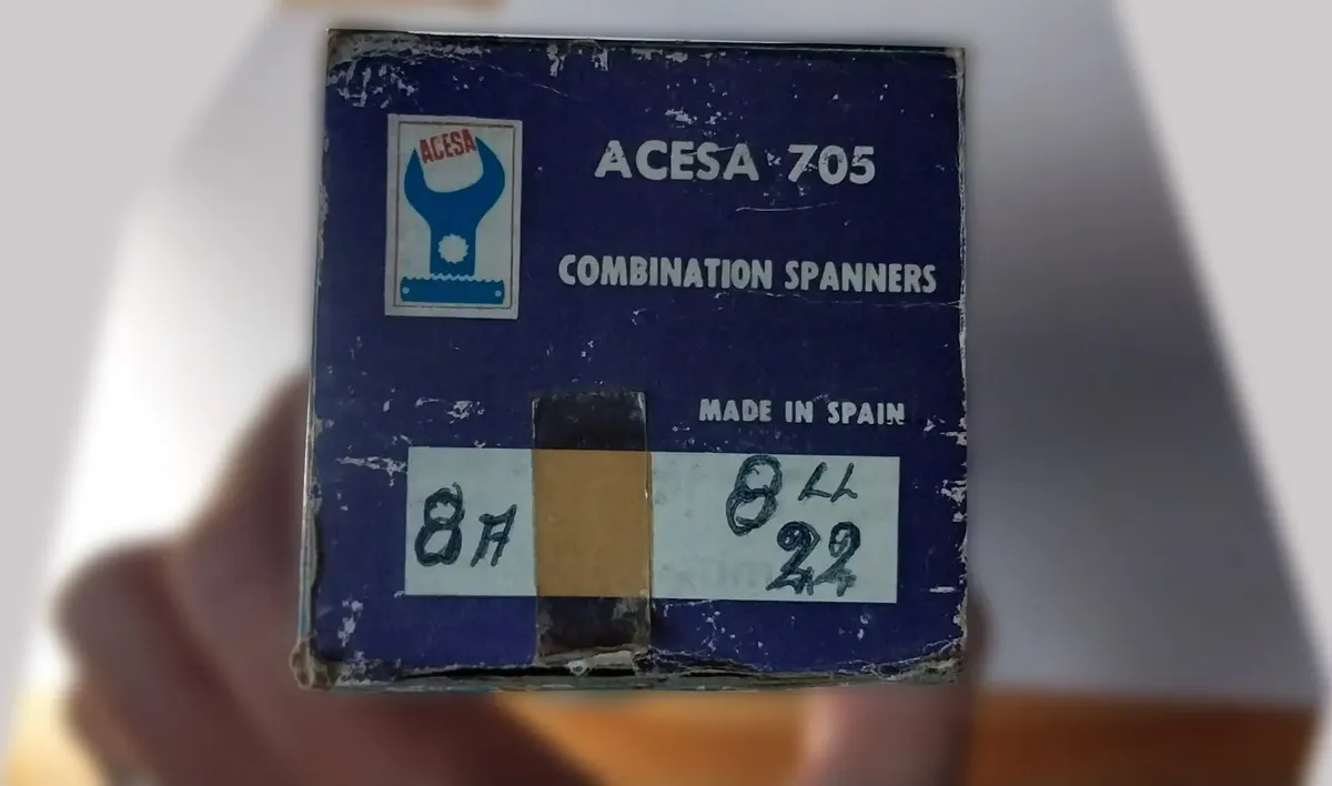 Llaves Combinadas Acesa 705 Kit 8 Unidades Antiguo Origen España